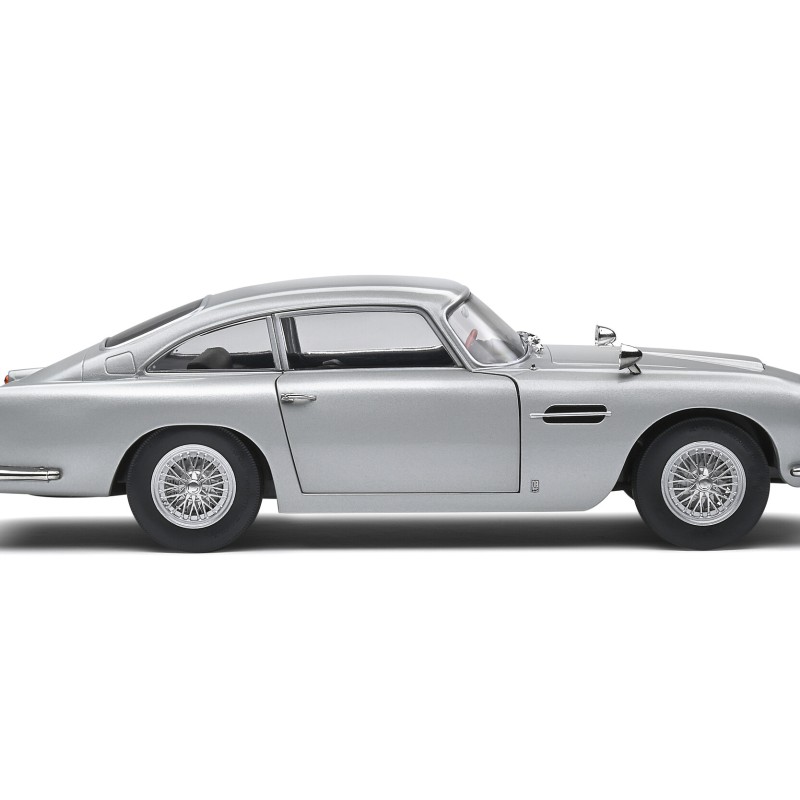 Solido 1807101 ASTON MARTIN DB5 RHD Silver Birch 007 Bond Style - Scale 1:18