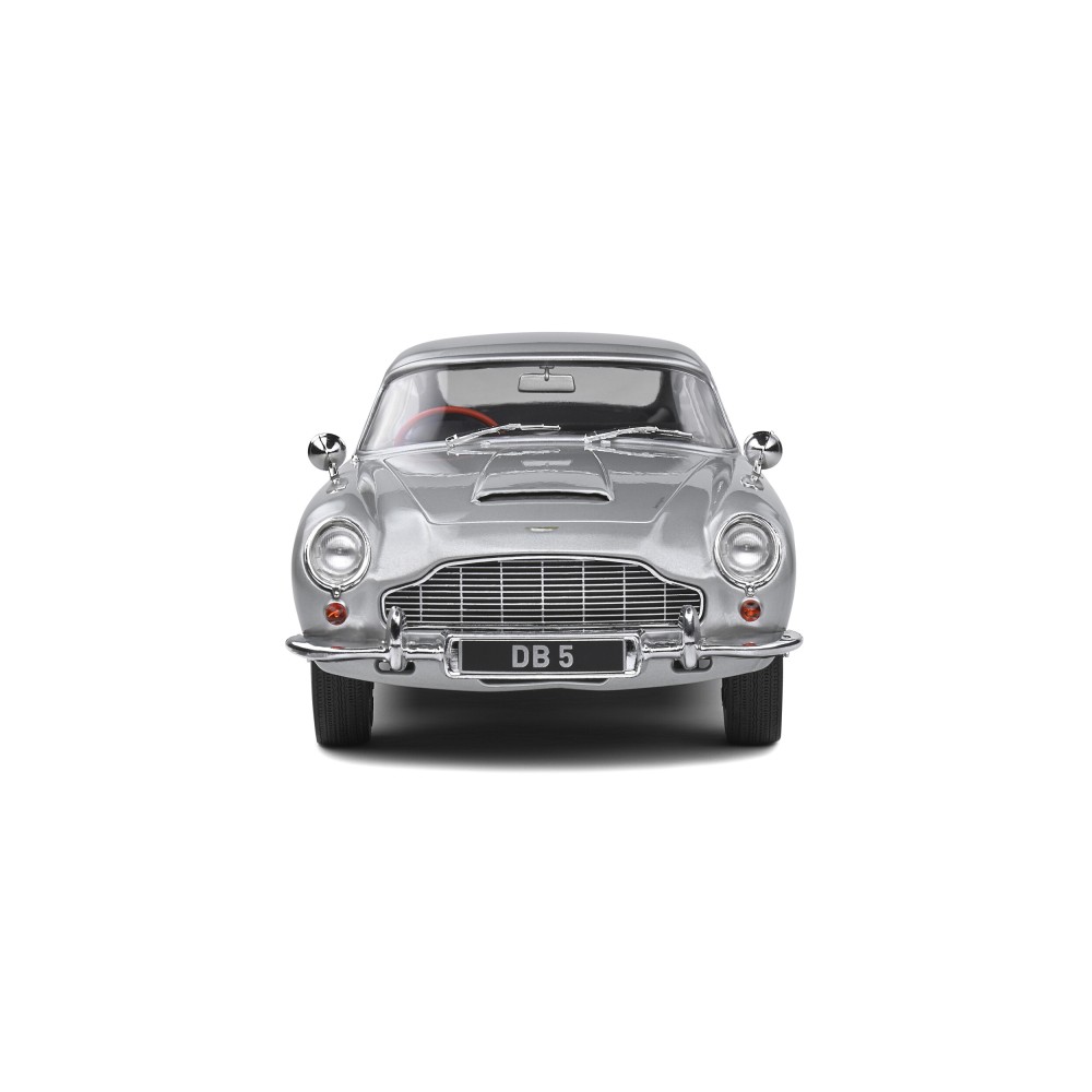 Solido 1807101 ASTON MARTIN DB5 RHD Silver Birch 007 Bond Style - Scale 1:18