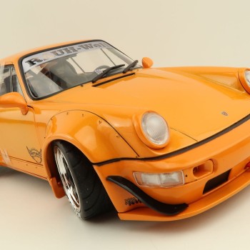 Solido S1807501 Porsche 964 RWB HIBIKI Orange - Scale 1:18