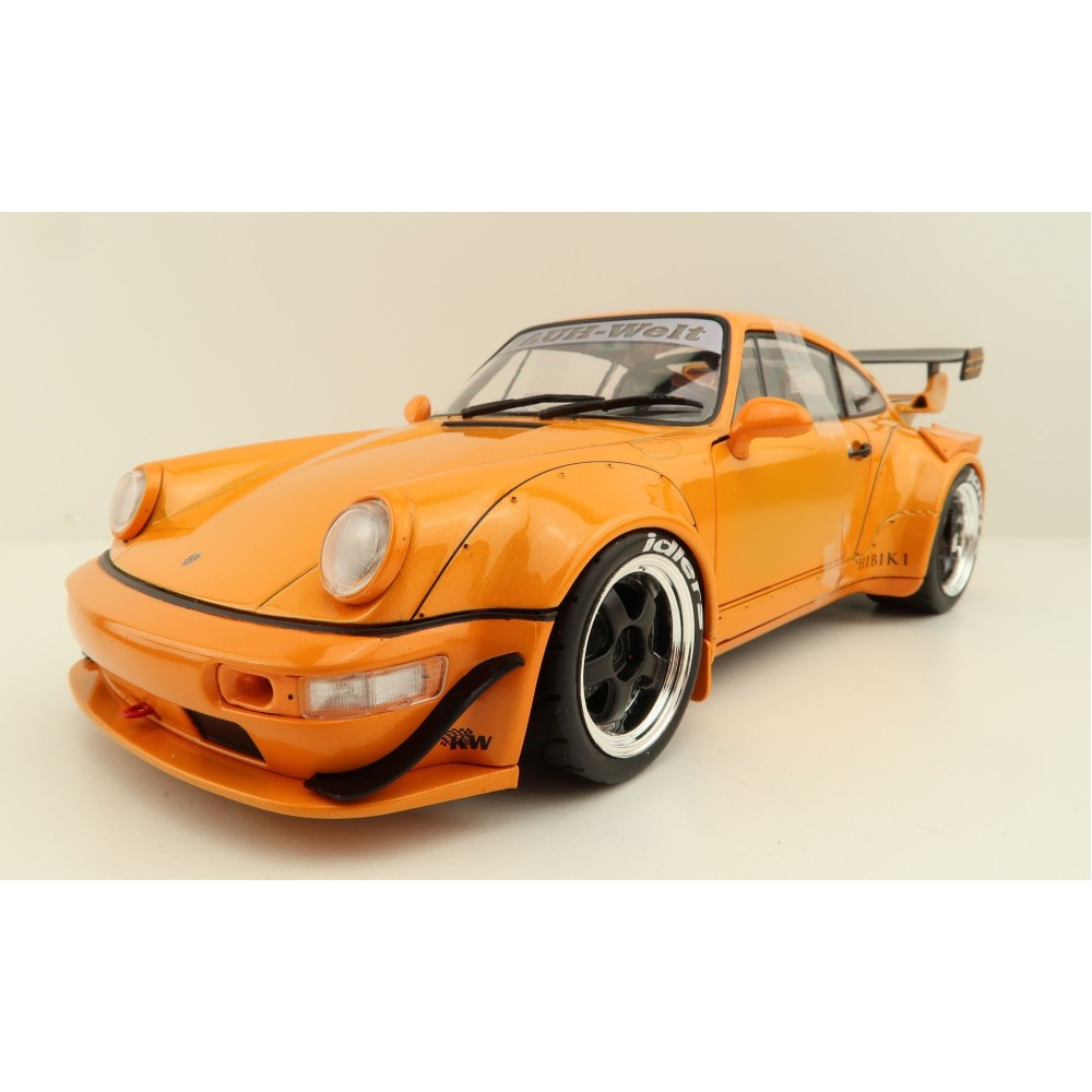 Solido S1807501 Porsche 964 RWB HIBIKI Orange - Scale 1:18