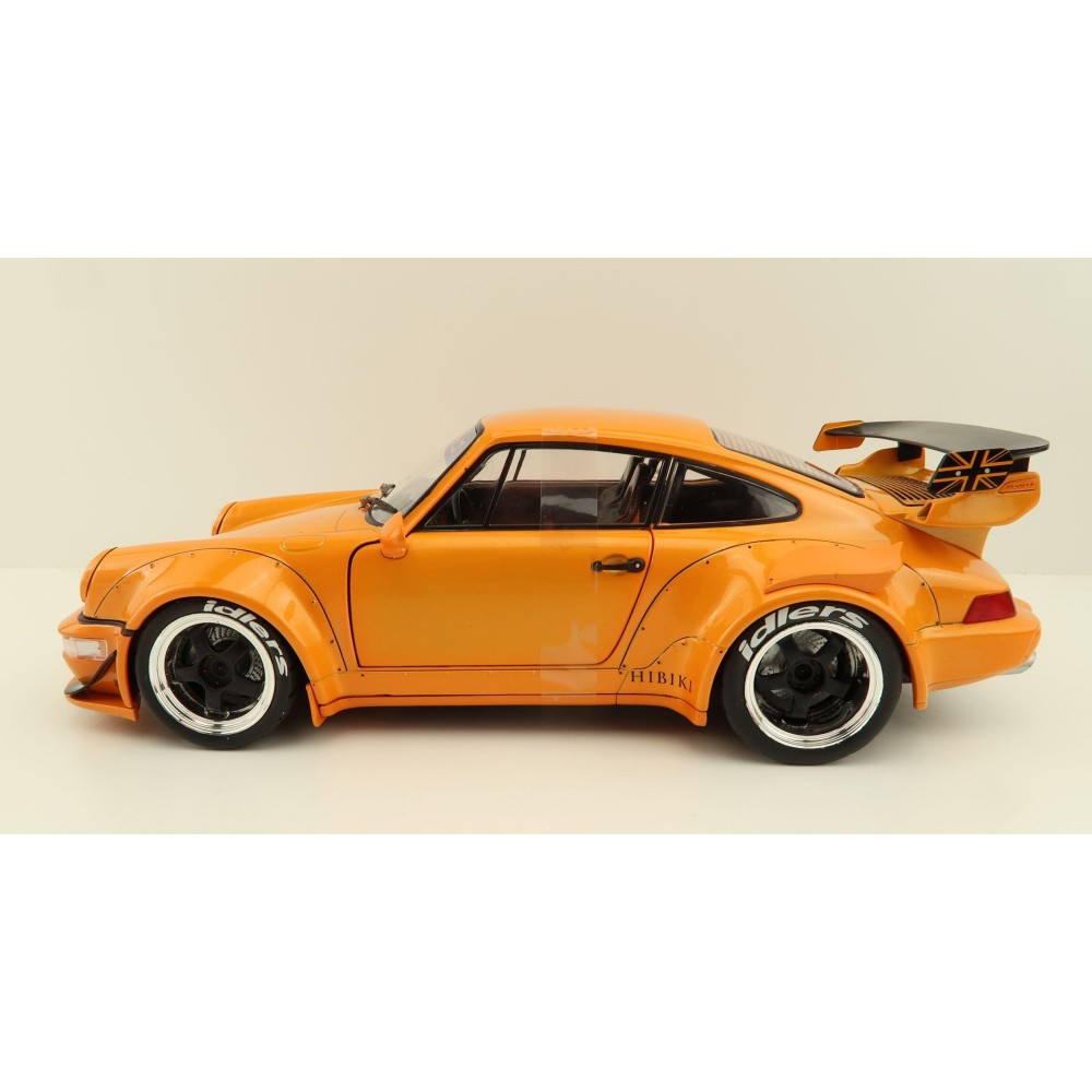Solido S1807501 Porsche 964 RWB HIBIKI Orange - Scale 1:18