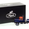 Heavy Haul Replicas ZHHR129B-2 - Heavy Haul Mack RD800 Tractor with Ballast Tray - Orange Blue over Black 1:50