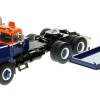 Heavy Haul Replicas ZHHR129B-2 - Heavy Haul Mack RD800 Tractor with Ballast Tray - Orange Blue over Black 1:50