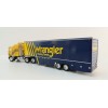 Brekina - 1980 Kenworth K100 Aerodyne with Racing Trailer - Wrangler Racing Team - Scale 1:87