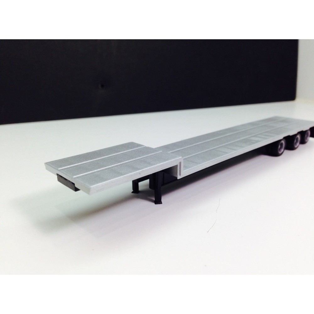 Promotex 5332 - 3 axle Drop Deck Flatbed Semi Trailer - Scale 1:87