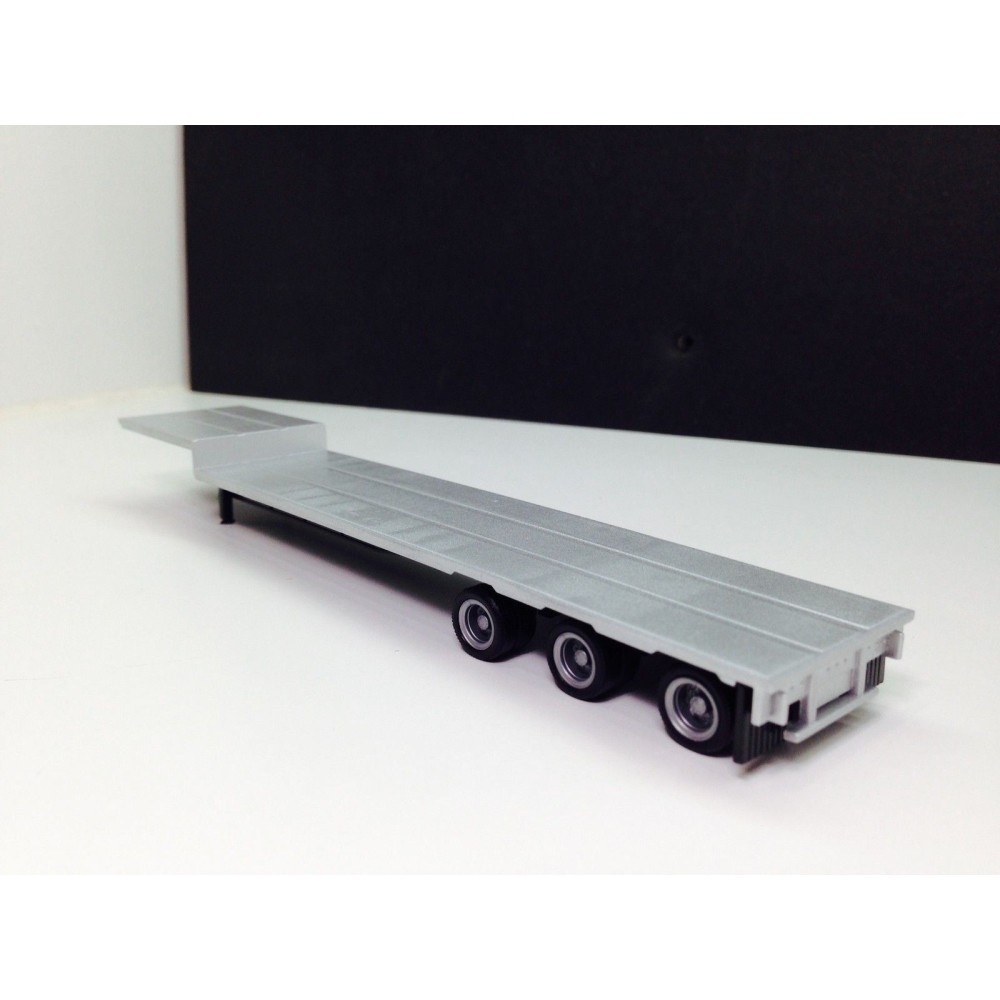 Promotex 5332 - 3 axle Drop Deck Flatbed Semi Trailer - Scale 1:87