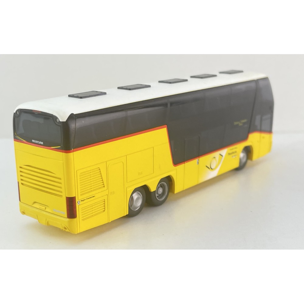 Rietze 65326 Neoplan Skyliner Double Decker Coach Bus Postauto Graubünden - Scale 1:87