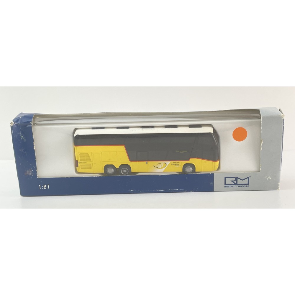 Rietze 65326 Neoplan Skyliner Double Decker Coach Bus Postauto Graubünden - Scale 1:87