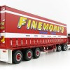 Highway Replicas 12018 Australian Kenworth K100 Prime Mover Freight Semi Tautliner Finemores Transport Scale 1:64