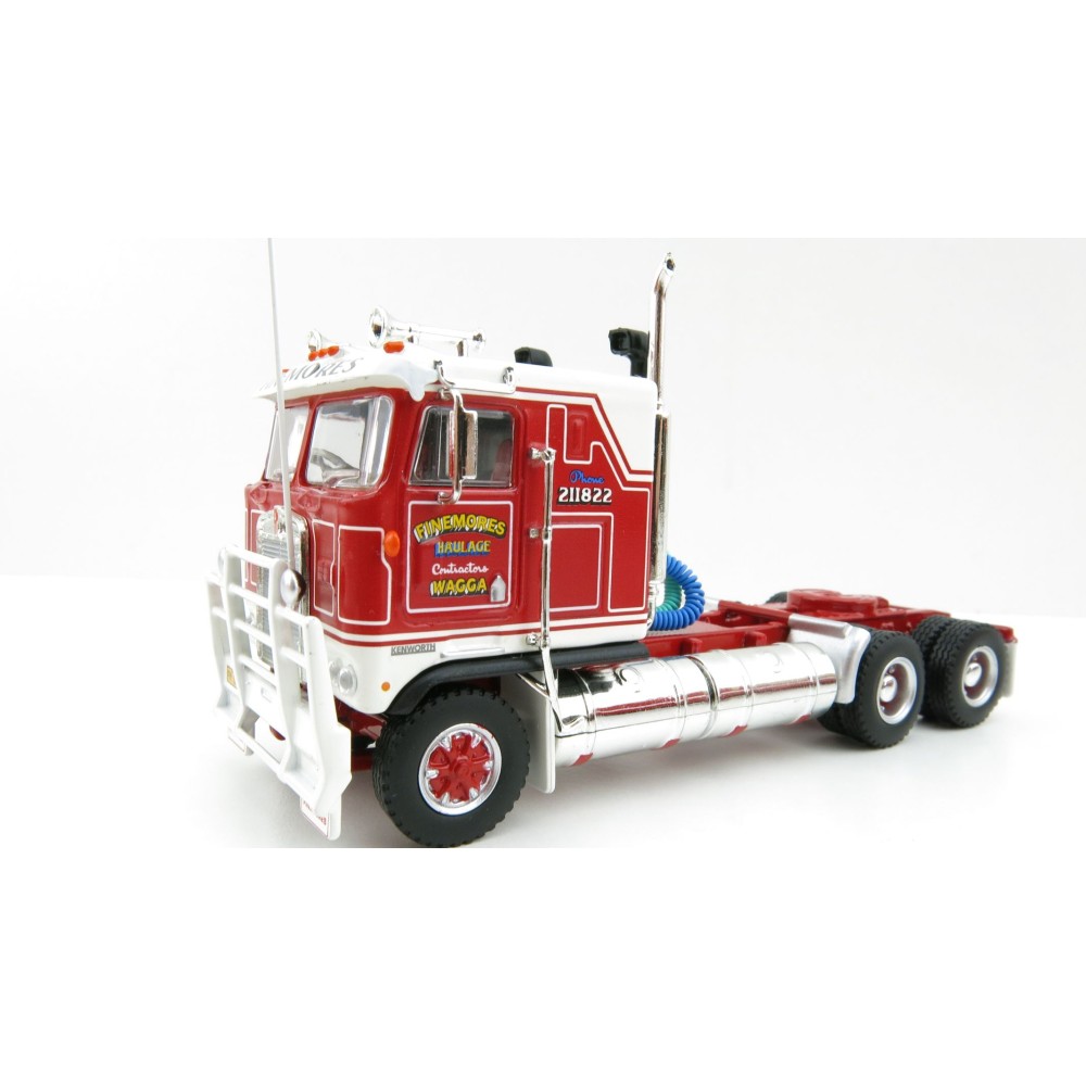 Highway Replicas 12018 Australian Kenworth K100 Prime Mover Freight Semi Tautliner Finemores Transport Scale 1:64