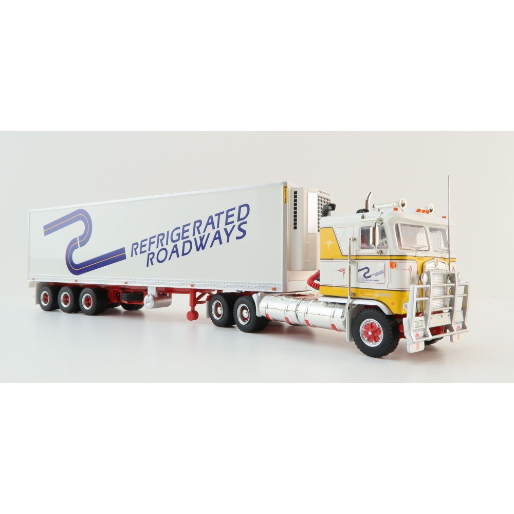 Highway Replicas 12029 Australian Kenworth K100 Prime Mover Freight Semi Reefer Refrigerated Roadways Scale 1:64