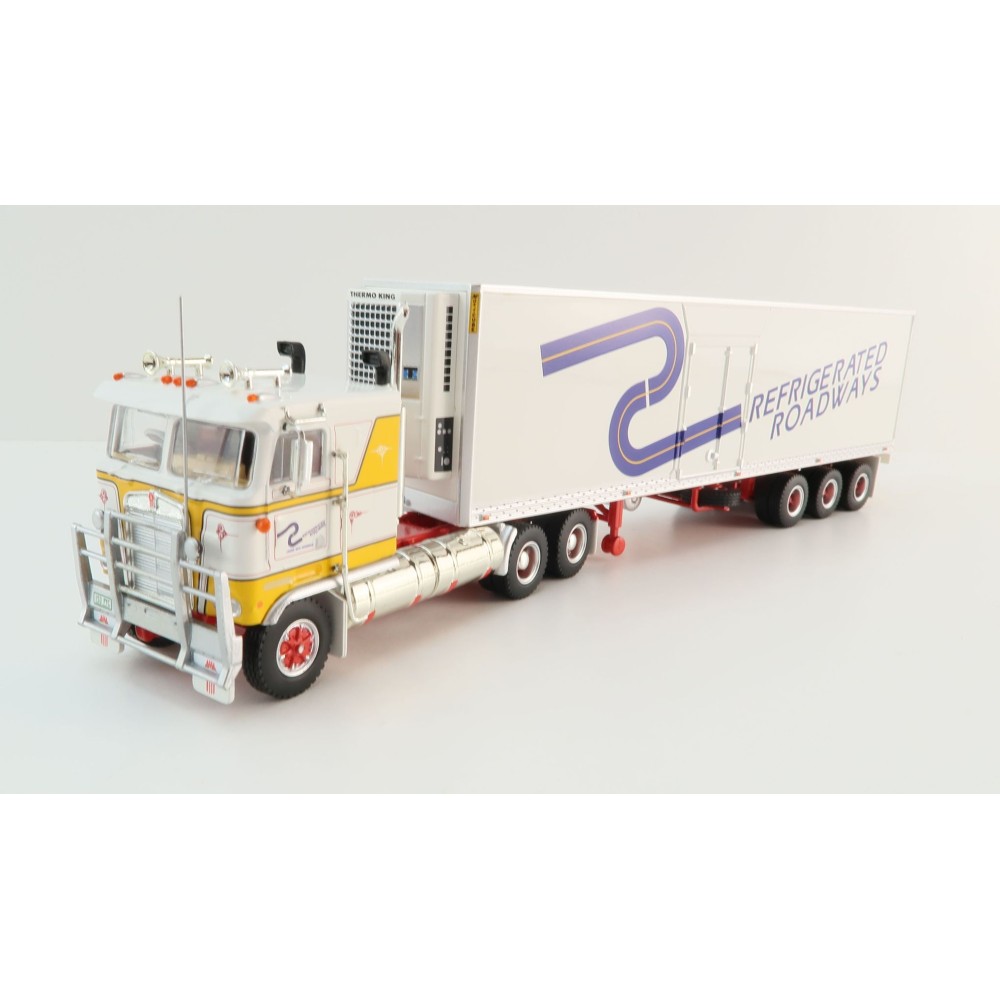 Highway Replicas 12029 Australian Kenworth K100 Prime Mover Freight Semi Reefer Refrigerated Roadways Scale 1:64