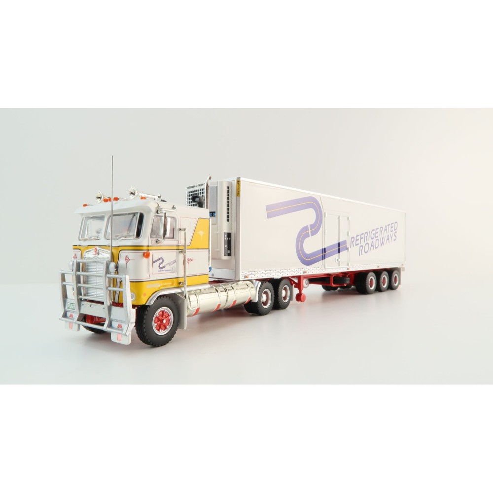 Highway Replicas 12029 Australian Kenworth K100 Prime Mover Freight Semi Reefer Refrigerated Roadways Scale 1:64
