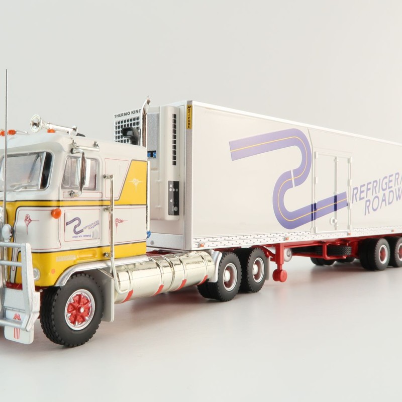 Highway Replicas 12029 Australian Kenworth K100 Prime Mover Freight Semi Reefer Refrigerated Roadways Scale 1:64