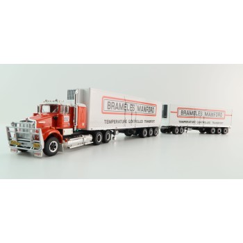 Highway Replicas 12030 Kenworth SAR Truck Double Freight Road Train Brambles Manford Scale 1:64
