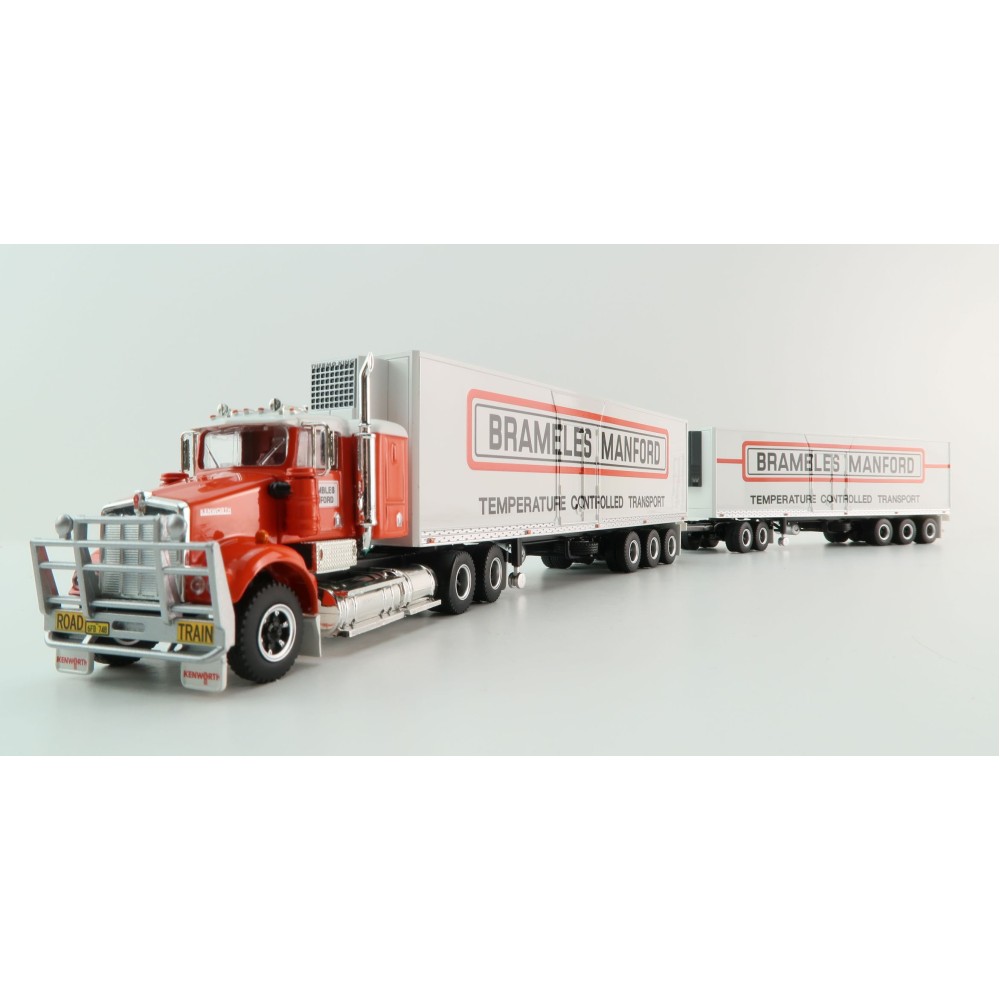 Highway Replicas 12030 Kenworth SAR Truck Double Freight Road Train Brambles Manford Scale 1:64