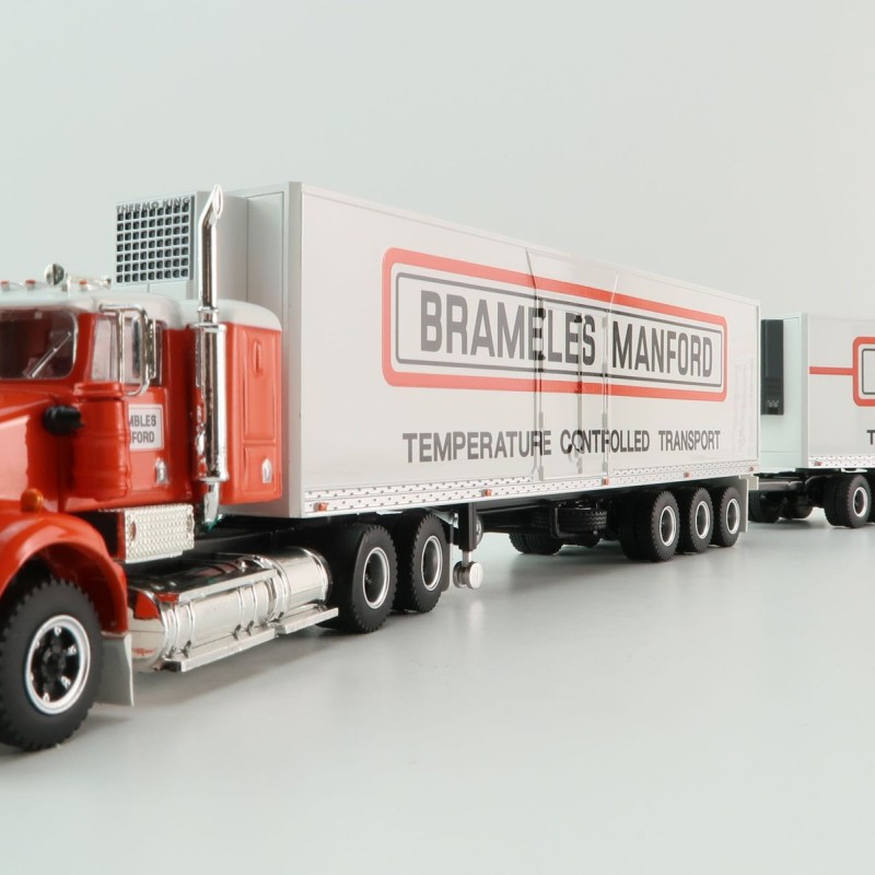 Highway Replicas 12030 Kenworth SAR Truck Double Freight Road Train Brambles Manford Scale 1:64