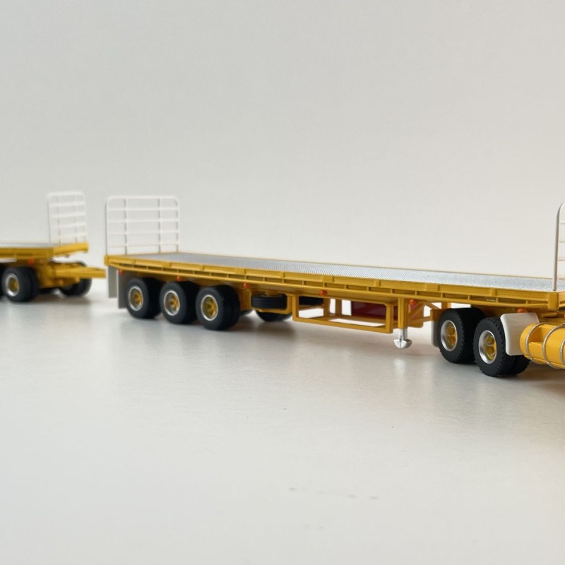 Highway Replicas 12031 Australian Mack Valueliner Truck Flat Top Road Train Neil Mansell Transport - Scale 1:64 