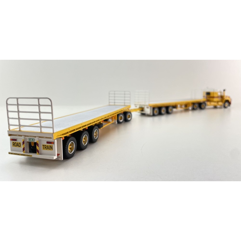 Highway Replicas 12031 Australian Mack Valueliner Truck Flat Top Road Train Neil Mansell Transport - Scale 1:64 
