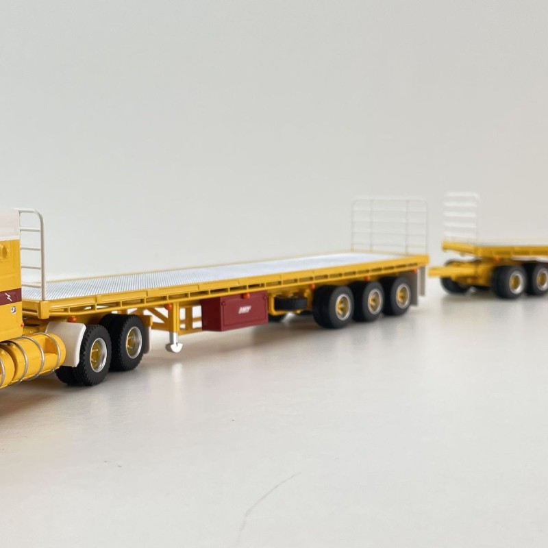 Highway Replicas 12031 Australian Mack Valueliner Truck Flat Top Road Train Neil Mansell Transport - Scale 1:64 