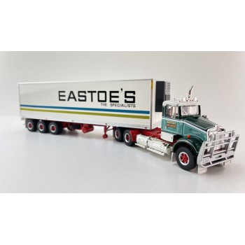 Highway Replicas 12032 Australian Kenworth SAR Day Cab Prime Mover Freight Reefer Semi Box Trailer Eastoe's Transport Scale 1:64