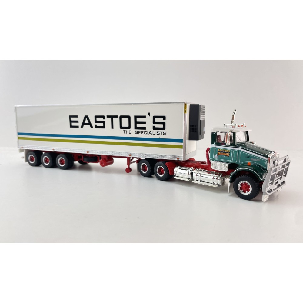 Highway Replicas 12032 Australian Kenworth SAR Day Cab Prime Mover Freight Reefer Semi Box Trailer Eastoe's Transport Scale 1:64