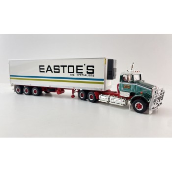 Highway Replicas 12032 Australian Kenworth SAR Day Cab Prime Mover Freight Reefer Semi Box Trailer Eastoe's Transport Scale 1:64