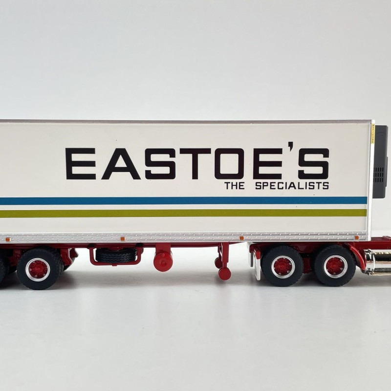 Highway Replicas 12032 Australian Kenworth SAR Day Cab Prime Mover Freight Reefer Semi Box Trailer Eastoe's Transport Scale 1:64