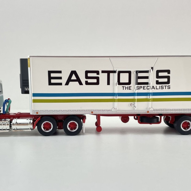 Highway Replicas 12032 Australian Kenworth SAR Day Cab Prime Mover Freight Reefer Semi Box Trailer Eastoe's Transport Scale 1:64