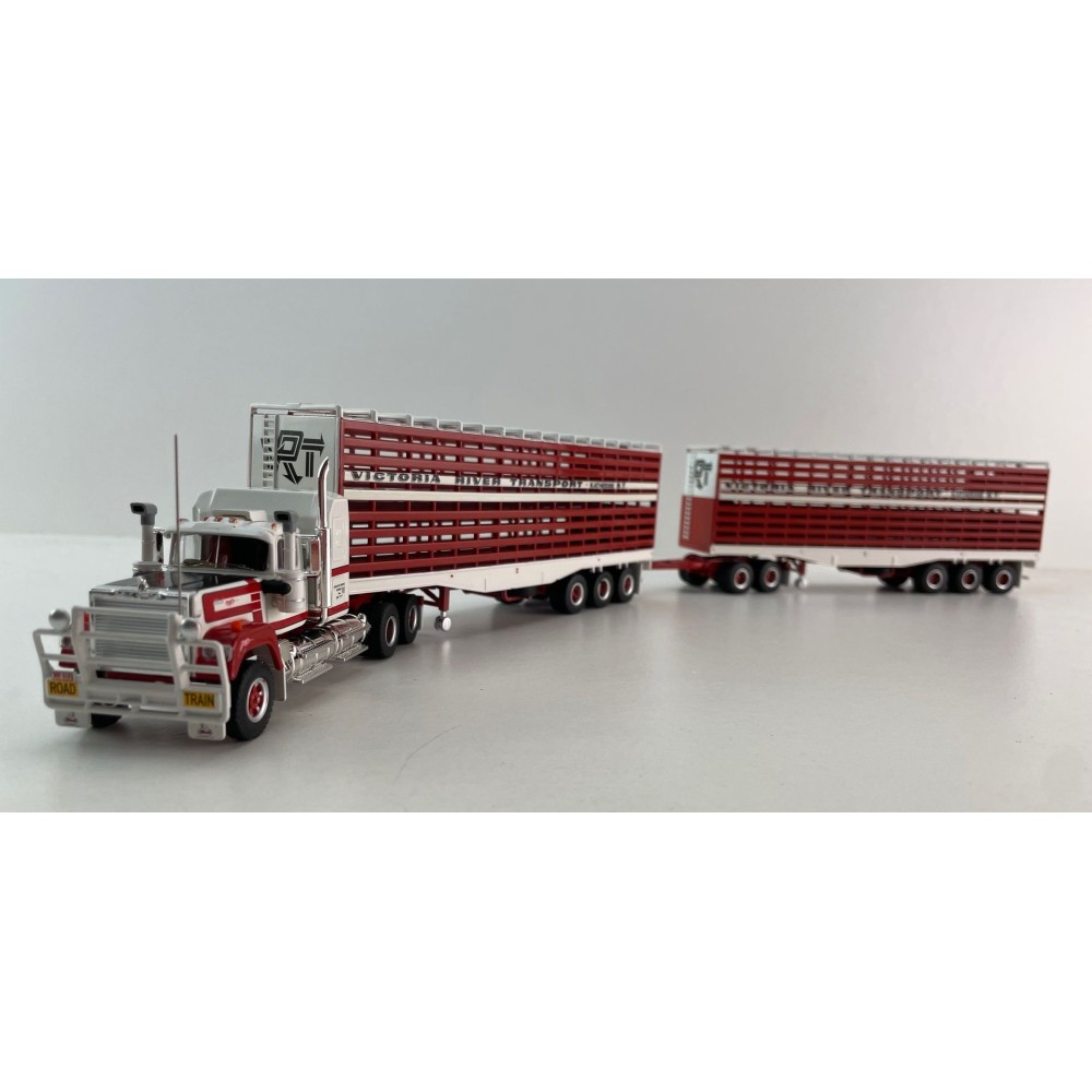 Highway Replicas 12033 Mack Superliner Truck Livestock Road Train Victoria River Transport Scale 1:64