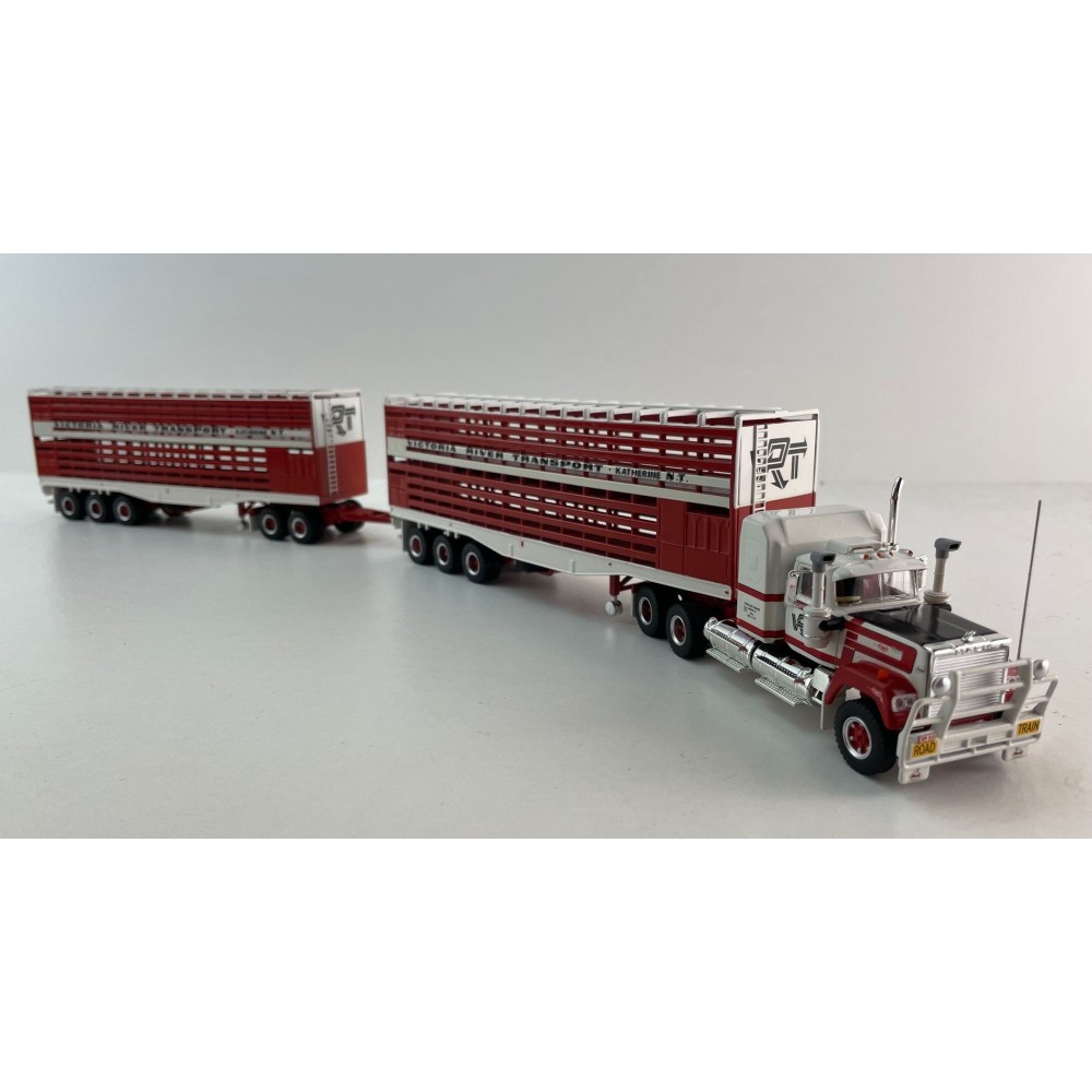 Highway Replicas 12033 Mack Superliner Truck Livestock Road Train Victoria River Transport Scale 1:64