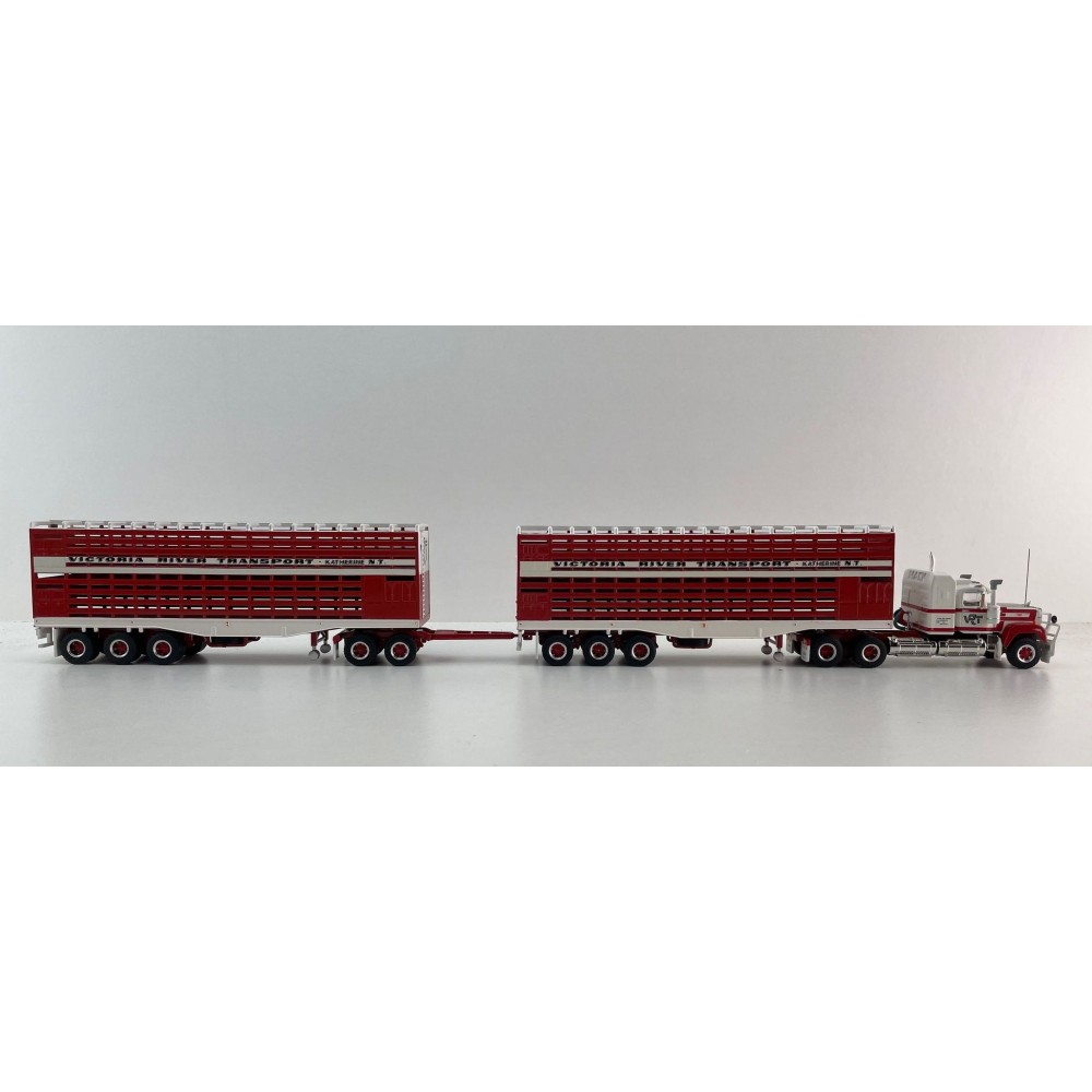 Highway Replicas 12033 Mack Superliner Truck Livestock Road Train Victoria River Transport Scale 1:64