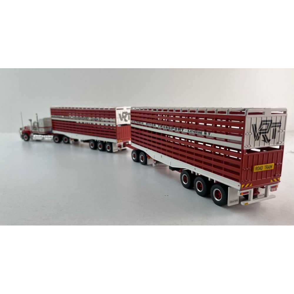 Highway Replicas 12033 Mack Superliner Truck Livestock Road Train Victoria River Transport Scale 1:64
