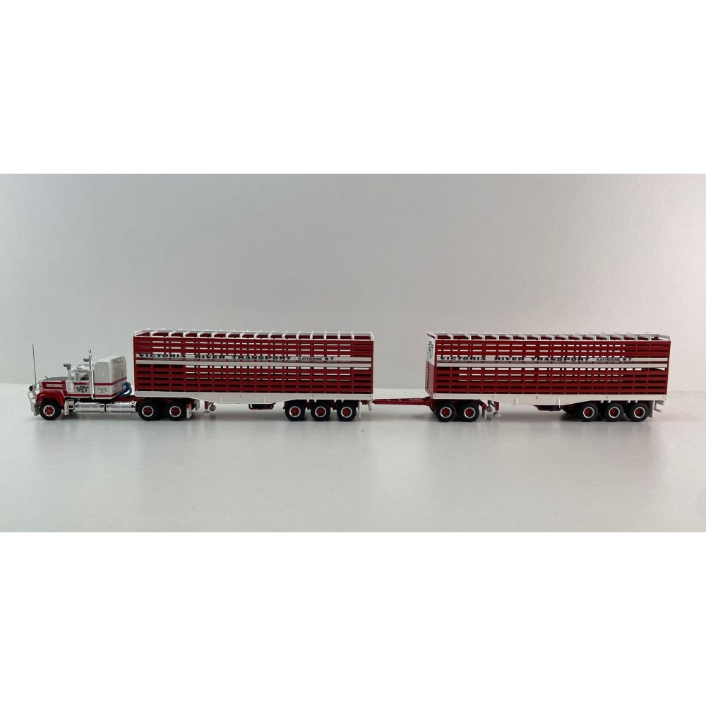 Highway Replicas 12033 Mack Superliner Truck Livestock Road Train Victoria River Transport Scale 1:64