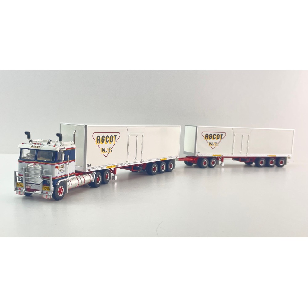 Highway Replicas 12035 Australian Kenworth K100 Road Train Freight Ascot NT Scale 1:64