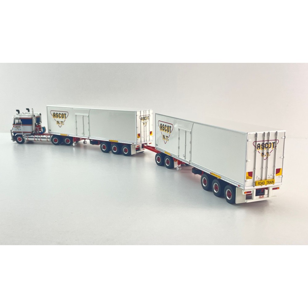 Highway Replicas 12035 Australian Kenworth K100 Road Train Freight Ascot NT Scale 1:64