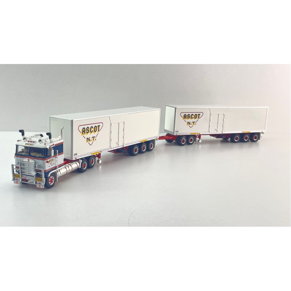 Highway Replicas 12035 Australian Kenworth K100 Road Train Freight Ascot NT Scale 1:64