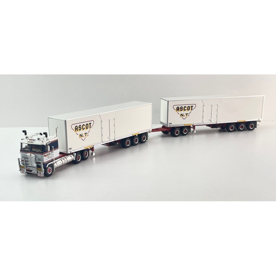 Highway Replicas 12035 Australian Kenworth K100 Road Train Freight Ascot NT Scale 1:64