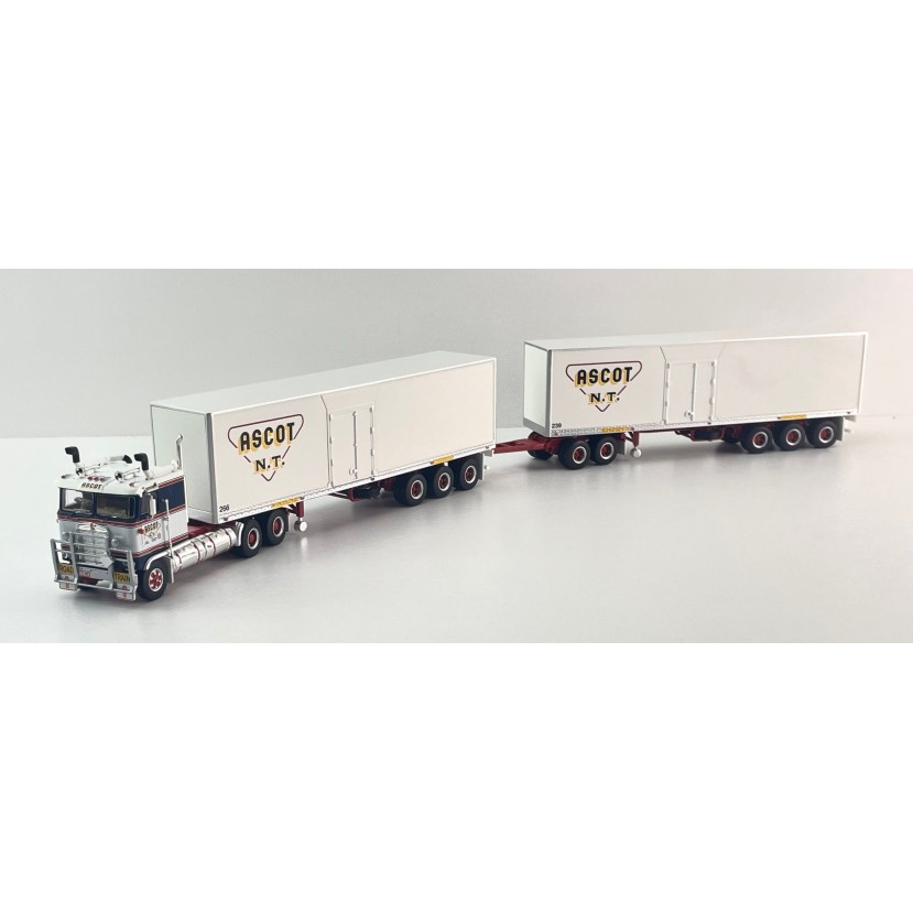 Highway Replicas 12035 Australian Kenworth K100 Road Train Freight Ascot NT Scale 1:64