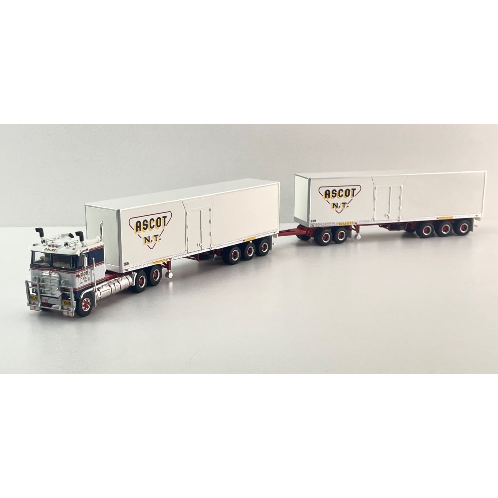 Highway Replicas 12035 Australian Kenworth K100 Road Train Freight Ascot NT Scale 1:64