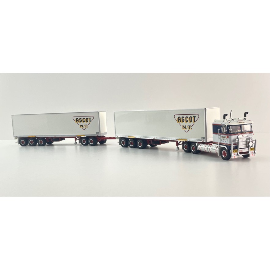 Highway Replicas 12035 Australian Kenworth K100 Road Train Freight Ascot NT Scale 1:64