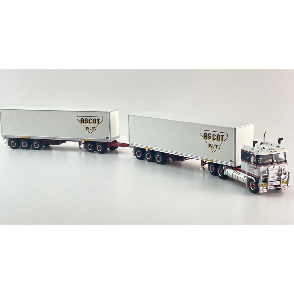 Highway Replicas 12035 Australian Kenworth K100 Road Train Freight Ascot NT Scale 1:64