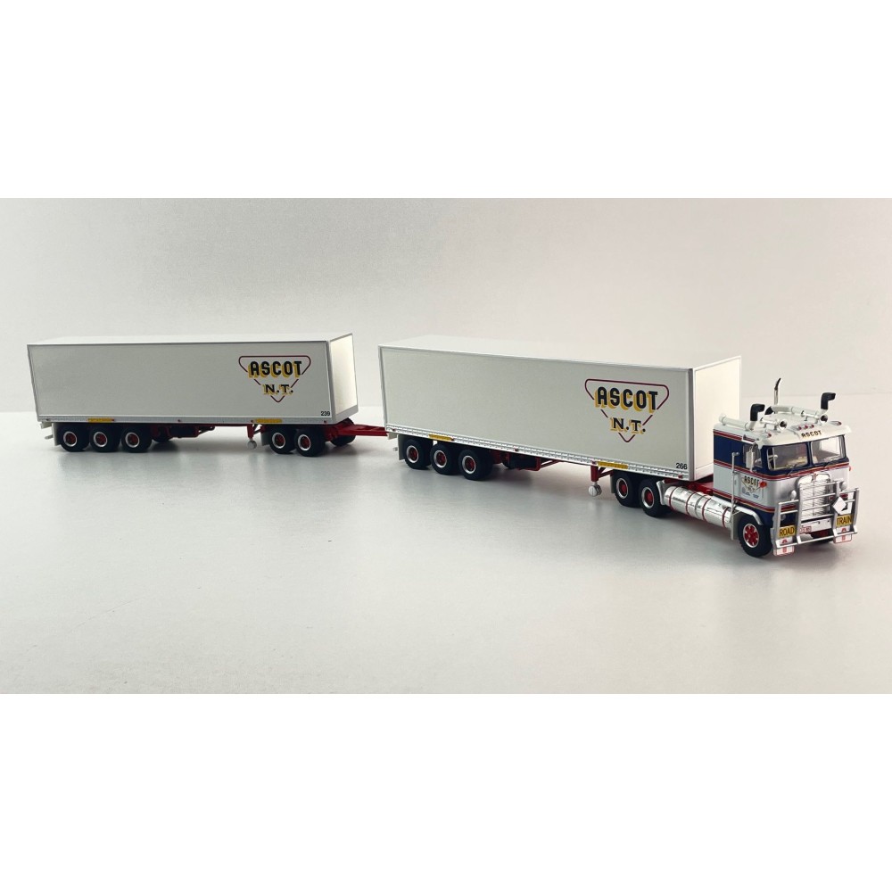 Highway Replicas 12035 Australian Kenworth K100 Road Train Freight Ascot NT Scale 1:64