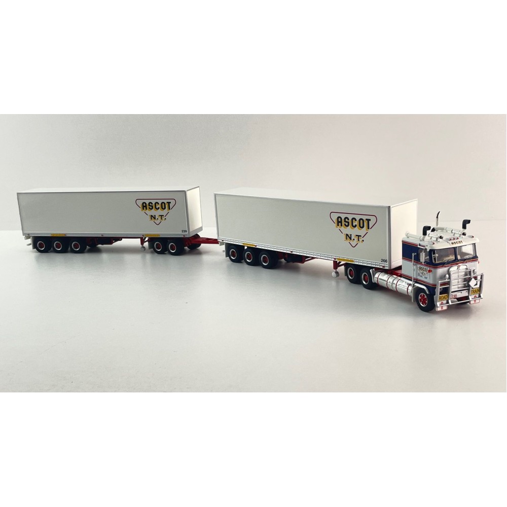 Highway Replicas 12035 Australian Kenworth K100 Road Train Freight Ascot NT Scale 1:64