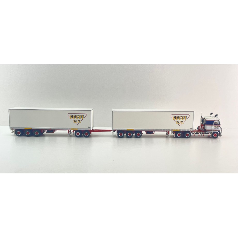 Highway Replicas 12035 Australian Kenworth K100 Road Train Freight Ascot NT Scale 1:64
