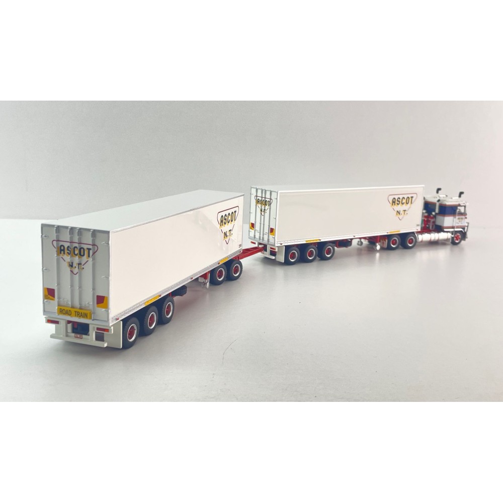 Highway Replicas 12035 Australian Kenworth K100 Road Train Freight Ascot NT Scale 1:64