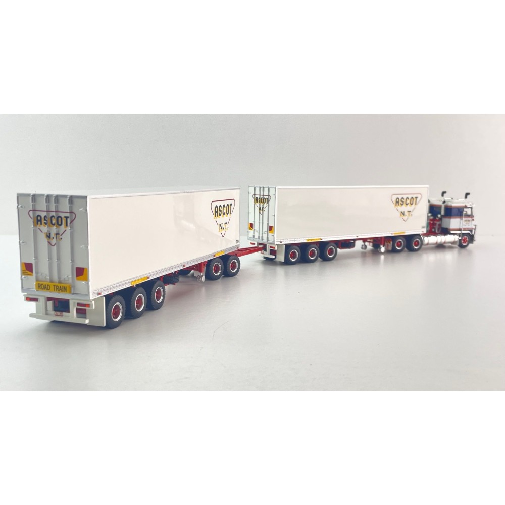 Highway Replicas 12035 Australian Kenworth K100 Road Train Freight Ascot NT Scale 1:64