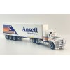 Highway Replicas 12036 Australian Mack Valueliner V8 Prime Mover Freight Semi Box Trailer Ansett Freight Scale 1:64