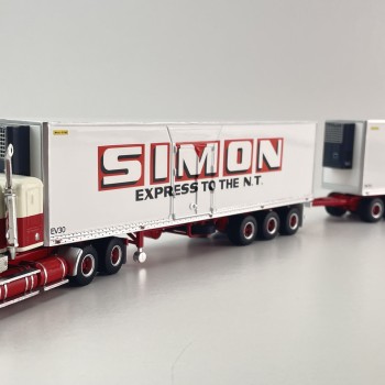 Highway Replicas 12037 Australian Kenworth SAR Reefer Road Train Freight Simon National Carriers Scale 1:64
