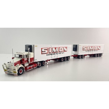 Highway Replicas 12037 Australian Kenworth SAR Reefer Road Train Freight Simon National Carriers Scale 1:64